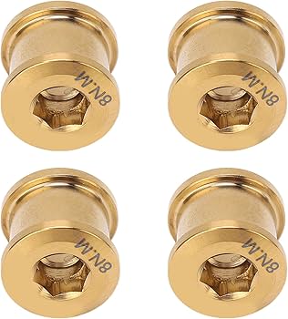 Amazon.co.jp: チェーンリングボルト 4本 チタン合金 軽量